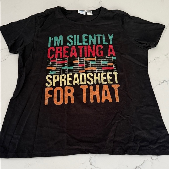 I’m Silently Creating a Spreadsheet For That tee - Picture 2 of 3
